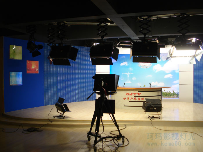 湖北沙洋广华监狱新闻演播室灯光