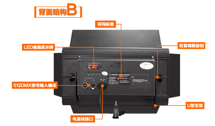 LED影视平板灯背面结构
