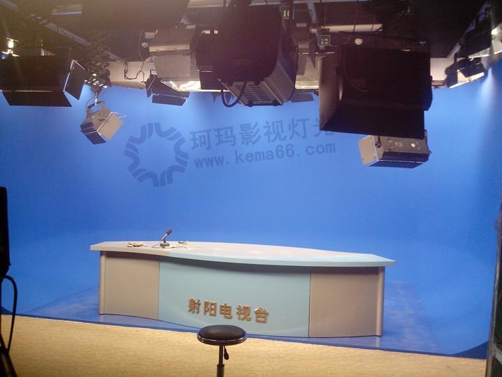 江苏射阳电视台虚拟演播室灯光工程