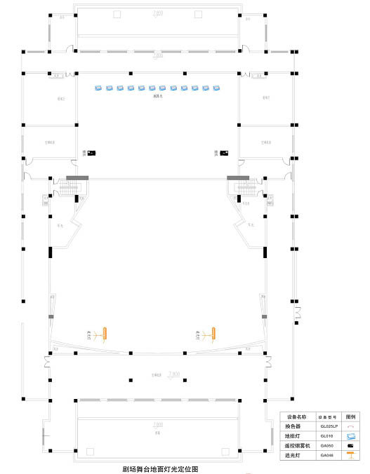 常规灯舞台台上灯光定位图