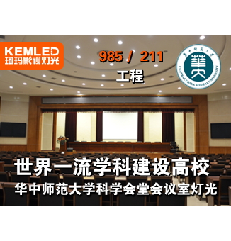 华中师范大学科学会堂会议室灯光工程